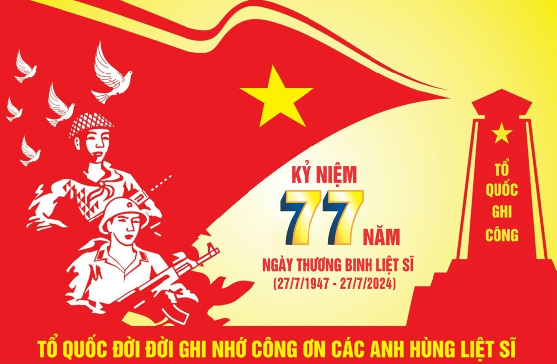 Thông báo về việc tổ chức các hoạt động kỷ niệm 77 năm Ngày Thương binh – Liệt sĩ (27/7/1947 – 27/7/2024)